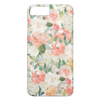 Superbe aquarelle féminine motif floral