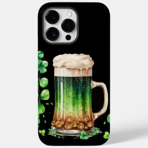 COQUE POUR POUR iPhone 14 PRO MAX SUPERBE BIÈRE VERTE IRLANDAISE À L'AQUARELLE