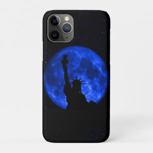 Coque Case-Mate Pour iPhone Superbe Statue de la Liberté Lune Bleue