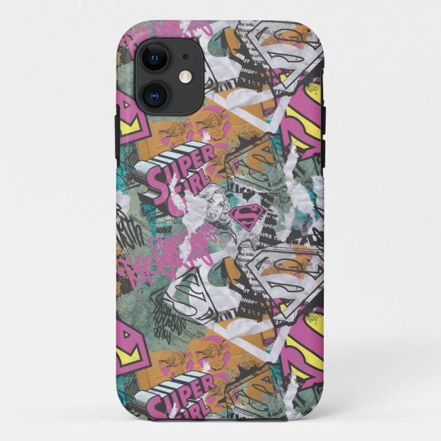 Coques Case-Mate iPhone Supergirl Comic Capers Pattern 10 (Dos)