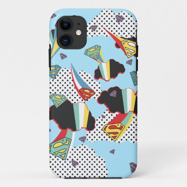 Coques Case-Mate iPhone Supergirl Crazy Sky (Dos)