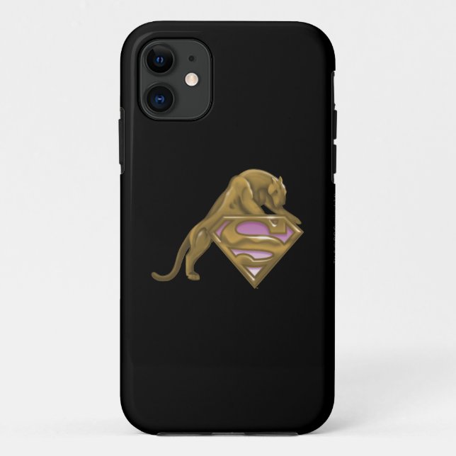 Coques Case-Mate iPhone Supergirl Golden Cat (Dos)