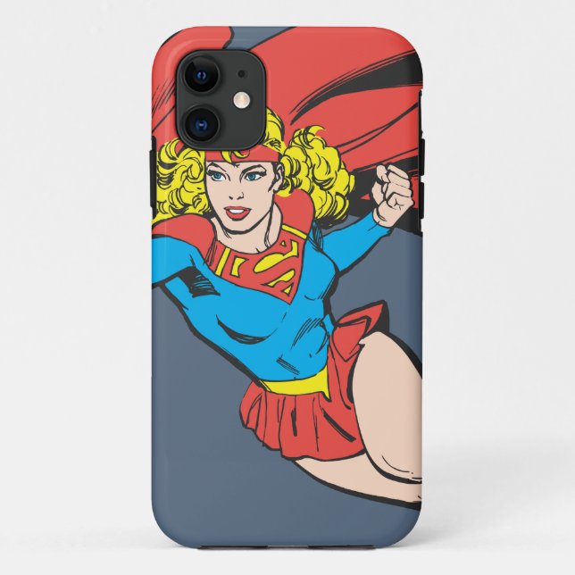 Coques Case-Mate iPhone Supergirl Leaps and Punches (Dos)