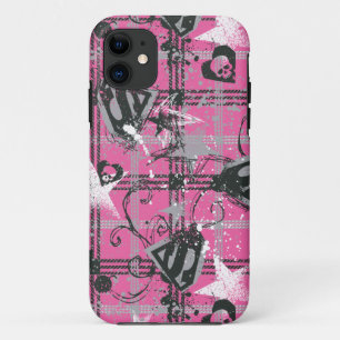 Coque iPhone 11 Supergirl Stars and Skuls Motif