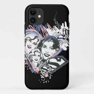 Coques Pour iPhone Supergirl Visage Collage