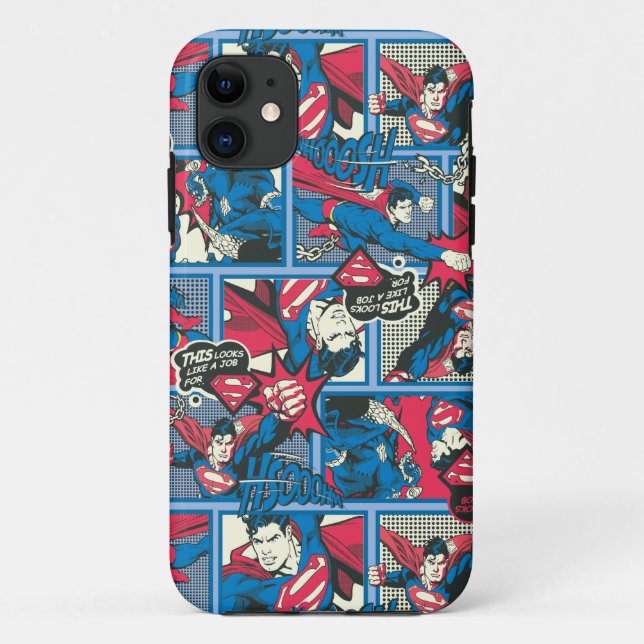 Coques Case-Mate iPhone Superman Comic Motif (Dos)