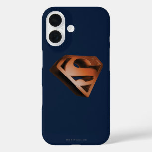 Coques iPhone 16 Superman S-Shield Logo Grainy 3D