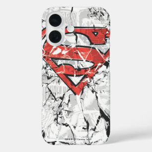 Coques iPhone 16 Superman Stylisé   Logo comique découpé