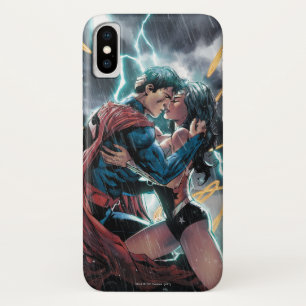 Coque iPhone X Superman/Wonder Woman Comic
