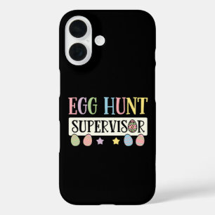 Coques iPhone 16 Superviseur de chasse aux œufs de Pâques Drôle de 