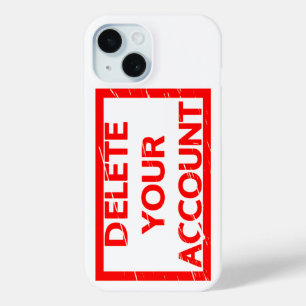 Coque Pour iPhone 15 Supprimer le tampon de votre compte