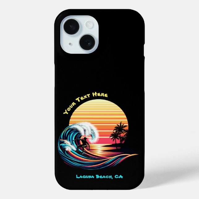 Coques Case-Mate iPhone Surf au coucher du soleil (Verso)