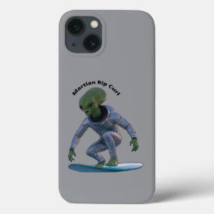 Case-Mate iPhone Case Surf Surf Espace de surf Martian Riding a Wave URM