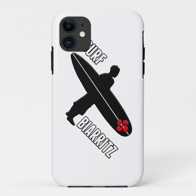 Coques Case-Mate iPhone Surfeur Biarritz Basque (Dos)