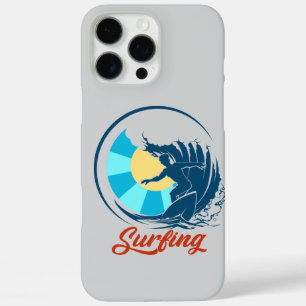 Coques iPhone 16 Pro Max Surfeur en bleu