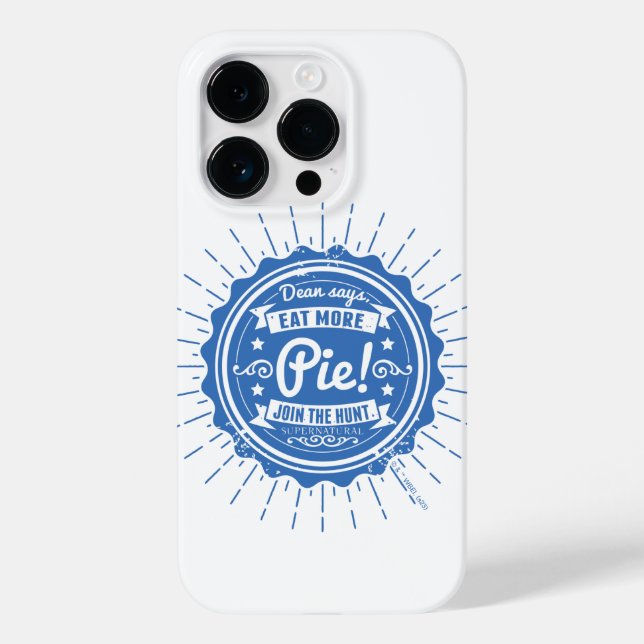 Coques Case-Mate iPhone Surnaturel "Dean Dit Mange Plus De Tarte !" (Verso)