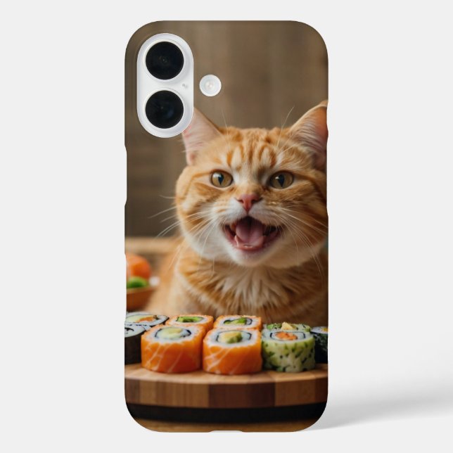 Coques Case-Mate iPhone Sushi Cat Feast (Verso)