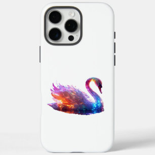 Coques iPhone 16 Pro Max Swan Iridescendant sur l'eau - Imaginaire magique