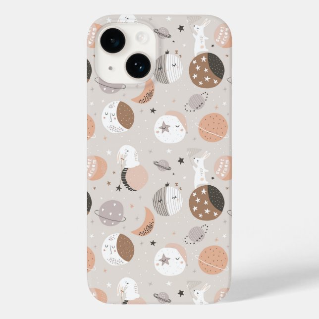 Coques Case-Mate iPhone Sweat Dream Bunnies Dans Motif spatial (Verso)