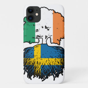 Case-Mate iPhone Case Sweden Irish Ireland Tree Roots Flag