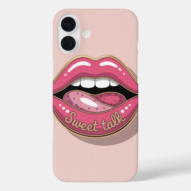 Coques Case-Mate iPhone Sweet Talk Glossy Lips Pop Art Phone Case (Verso)