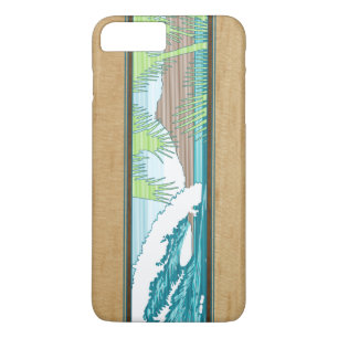 Coque Case-Mate Pour iPhone SYMBOLE Ala Moana Hawaiian Faux Koa Surf en bois
