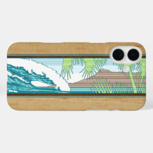 Coques iPhone 16 Plus SYMBOLE Ala Moana Hawaiian Faux Koa Surf en bois C