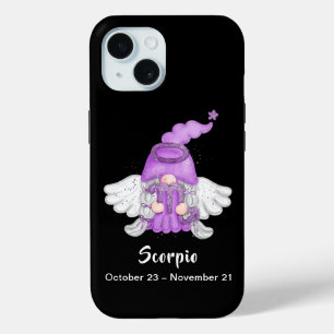 Coque Pour iPhone 15 Symbole astrologie Gnome Scorpio Angel