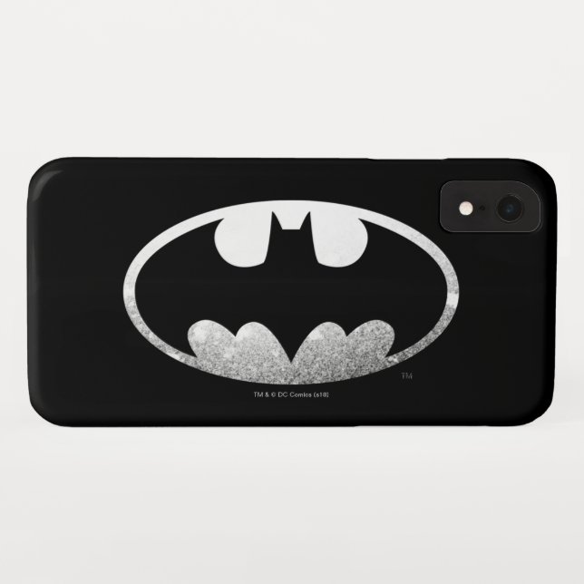 Coques Case-Mate iPhone Symbole Batman | Logo Grainy (Dos (Horizontal))