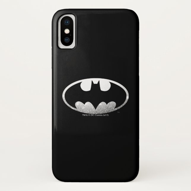 Coques Case-Mate iPhone Symbole Batman | Logo Grainy (Dos)