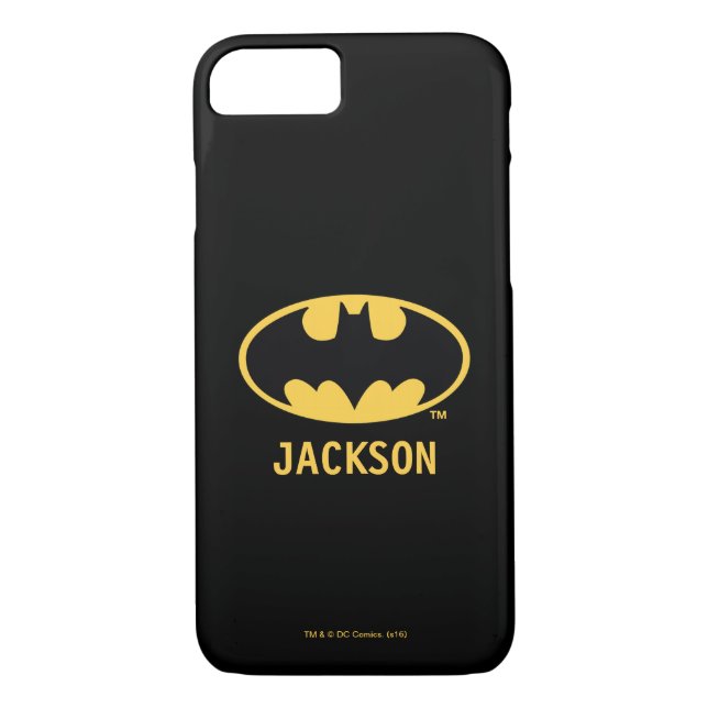 Coques Case-Mate iPhone Symbole Batman | Logo ovale (Dos)