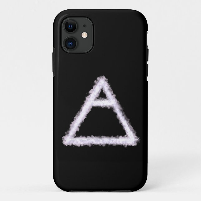 Coques Case-Mate iPhone Symbole d'alchimie de l'élément d'air émietté (Dos)