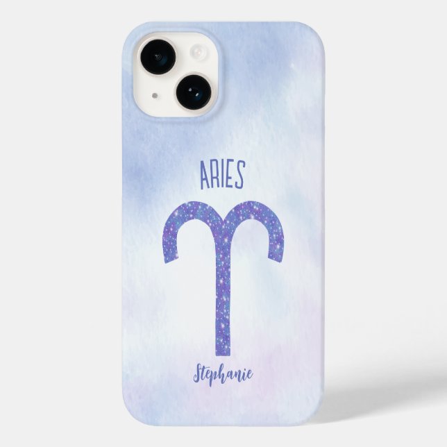 Coques Case-Mate iPhone SYMBOLE D'Astrologie Pretty Aries Personnalisé Pur (Verso)