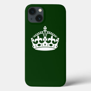 Coques Pour iPhone Symbole de couronne calme sur le vert de la forêt