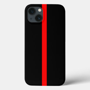 iPhone 13 Case Symbole de ligne rouge mince allumé