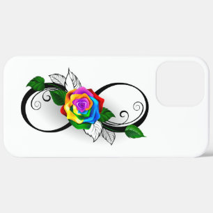 Case-Mate iPhone Case Symbole d'infini avec rose arc-en-ciel