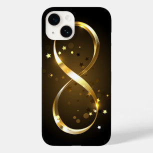 Coque Pour iPhone 14 Symbole d'infini doré