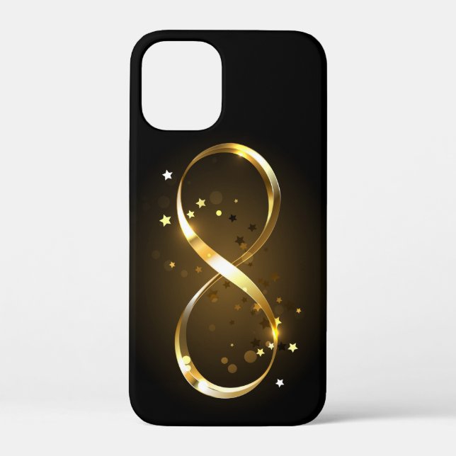 Coques Case-Mate iPhone Symbole d'infini doré (Verso)