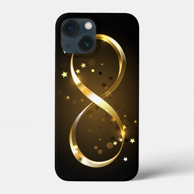 Coques Case-Mate iPhone Symbole d'infini doré (Verso)
