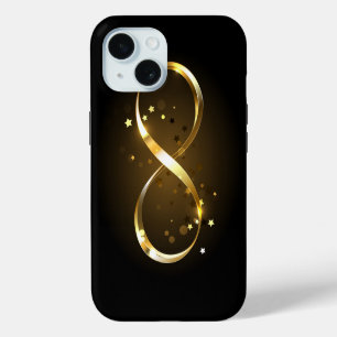 Coque Pour iPhone 15 Symbole d'infini doré