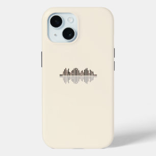 Coque Pour iPhone 15 Symbole d'onde sonore Livres