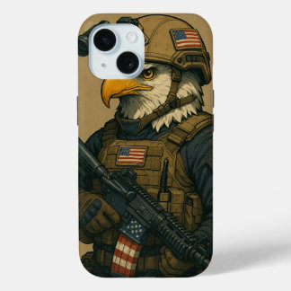 Coque Pour iPhone 15 Symbole d'opération américain