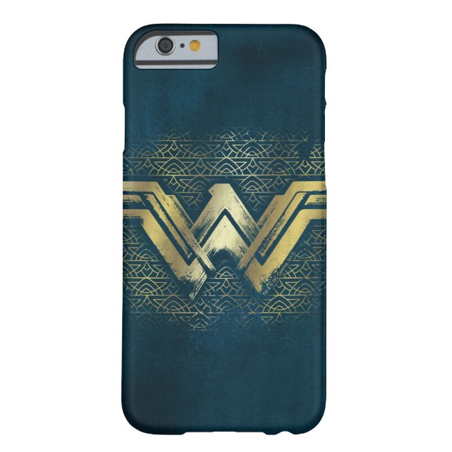 Coques Case-Mate iPhone Symbole d'or brossé Wonder Woman (Dos)