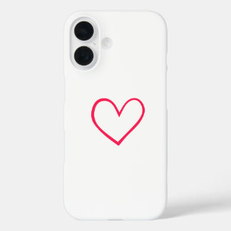 Coques iPhone 16 Symbole du coeur