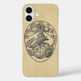 Coques iPhone 16 Plus Symbole Hermaphrodite de Rebis Sepia