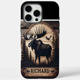 Coques iPhone 16 Pro Max SYMBOLE PERSONNALISÉ EN BOIS D'Oie