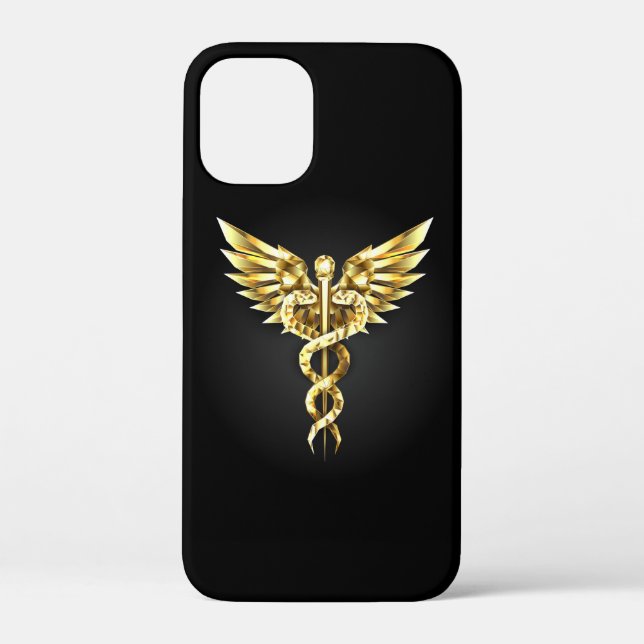 Coques Case-Mate iPhone Symbole Polygonal Or Caduceus (Verso)