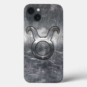 Case-Mate iPhone Case Symbole Taurus Zodiaque en Grunge Style désossé