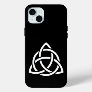 Coque iPhone 15 Mini Symbole triquetra de noeud de trinité celtique