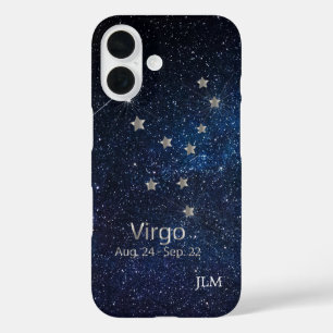 Coques iPhone 16 Symbole Virgo - Zodiac Star